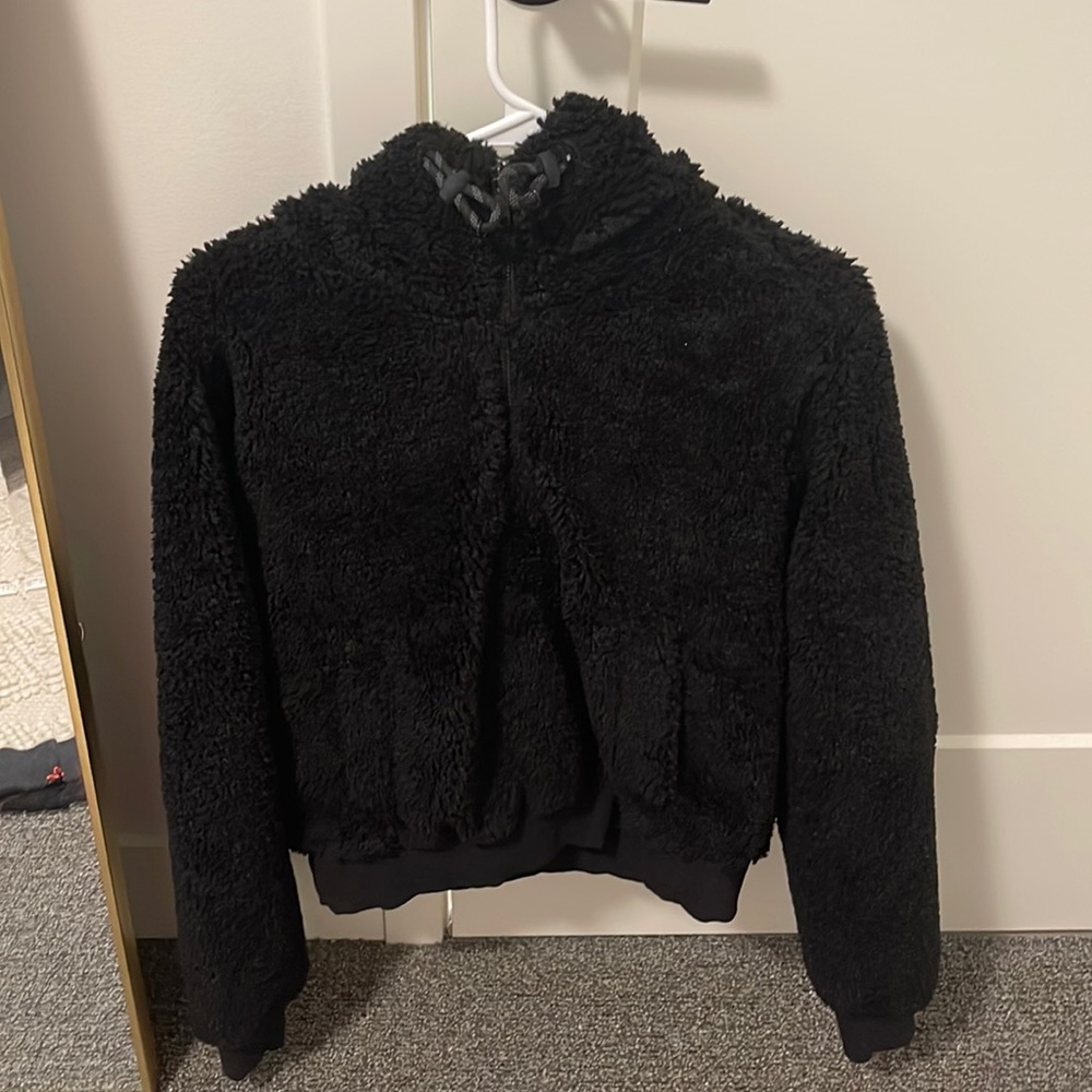 Textured fleece 1/2 zip womens size 8